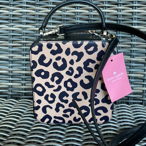 Kate Spade daisy graphic leopard vanity crossbody - Picture 10 of 16